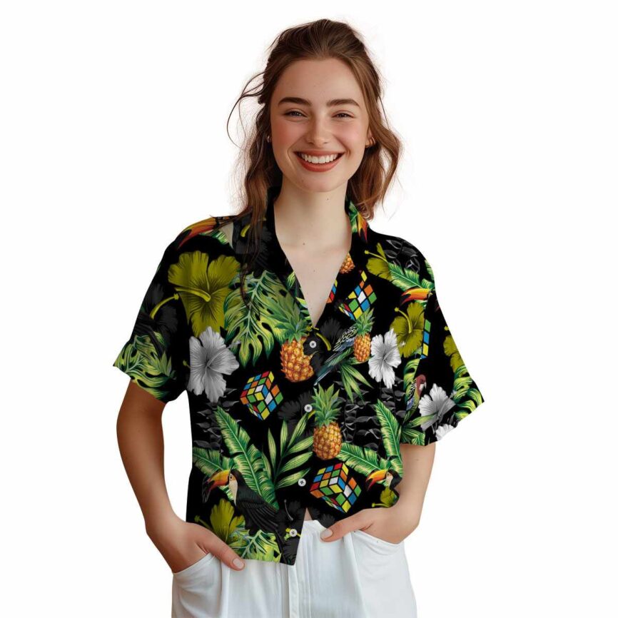 80s Leafy Toucan Hawaiian Shirt Top rated