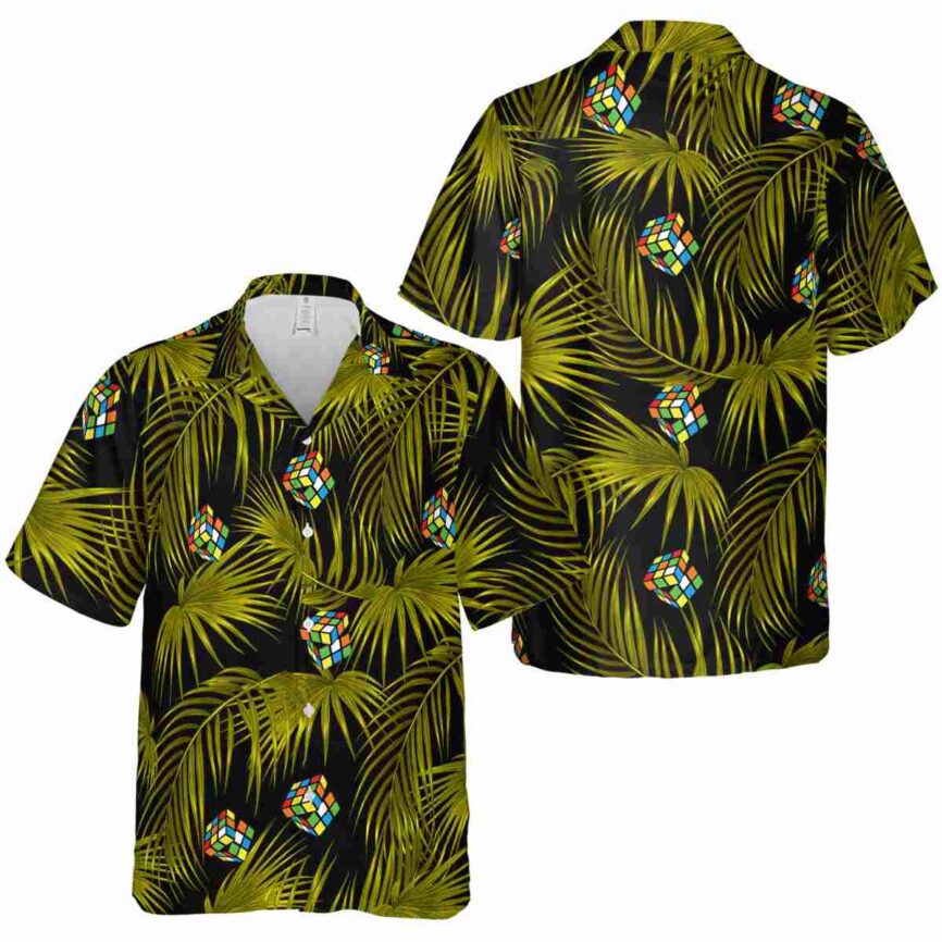 80s Palm Frond Hawaiian Shirt Premium grade