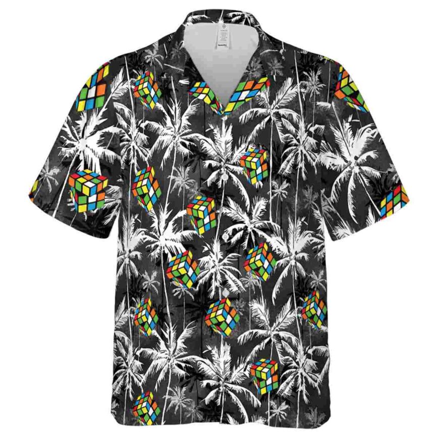 80s Palm Themed Hawaiian Shirt Fashion forward