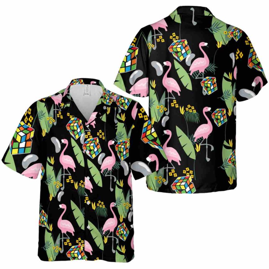 80s Pink Flamingo Hawaiian Shirt Premium grade