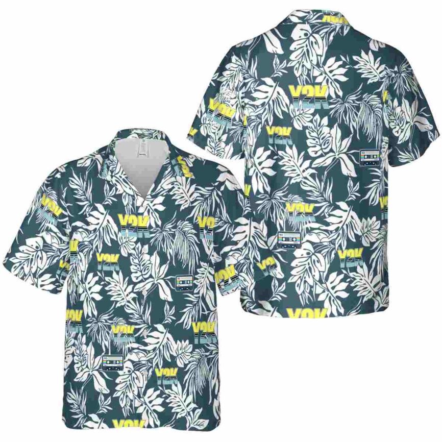 90s Bold Foliage Hawaiian Shirt Premium grade