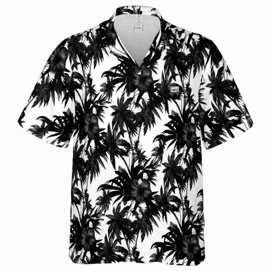 90s Palm Print Hawaiian Shirt Fashion forward