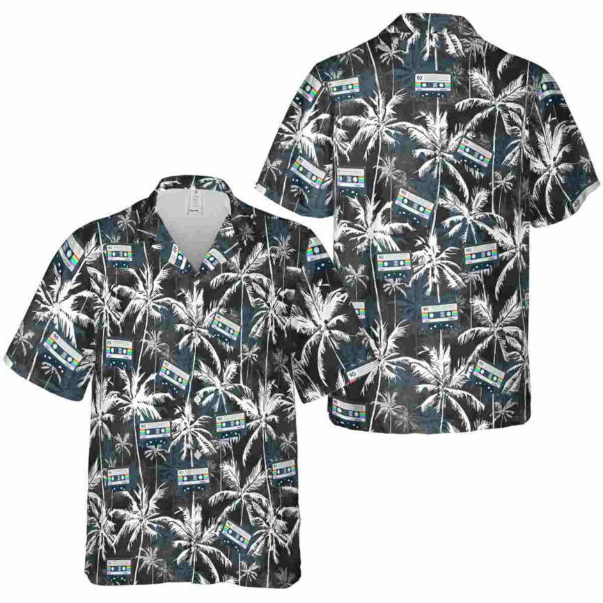 90s Palm Themed Hawaiian Shirt Premium grade