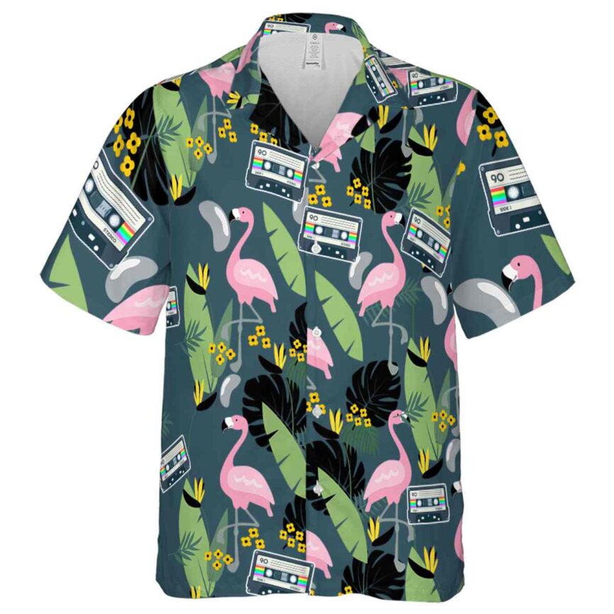 90s Pink Flamingo Hawaiian Shirt Fashion forward