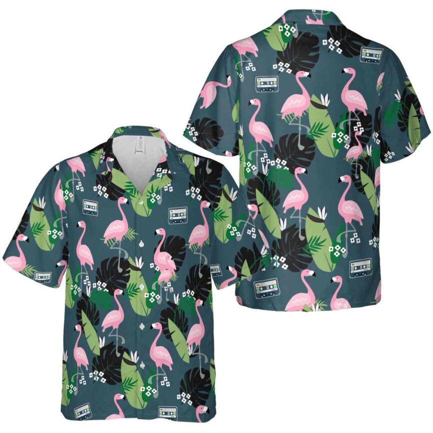 90s Tropical Flamingo Hawaiian Shirt Premium grade