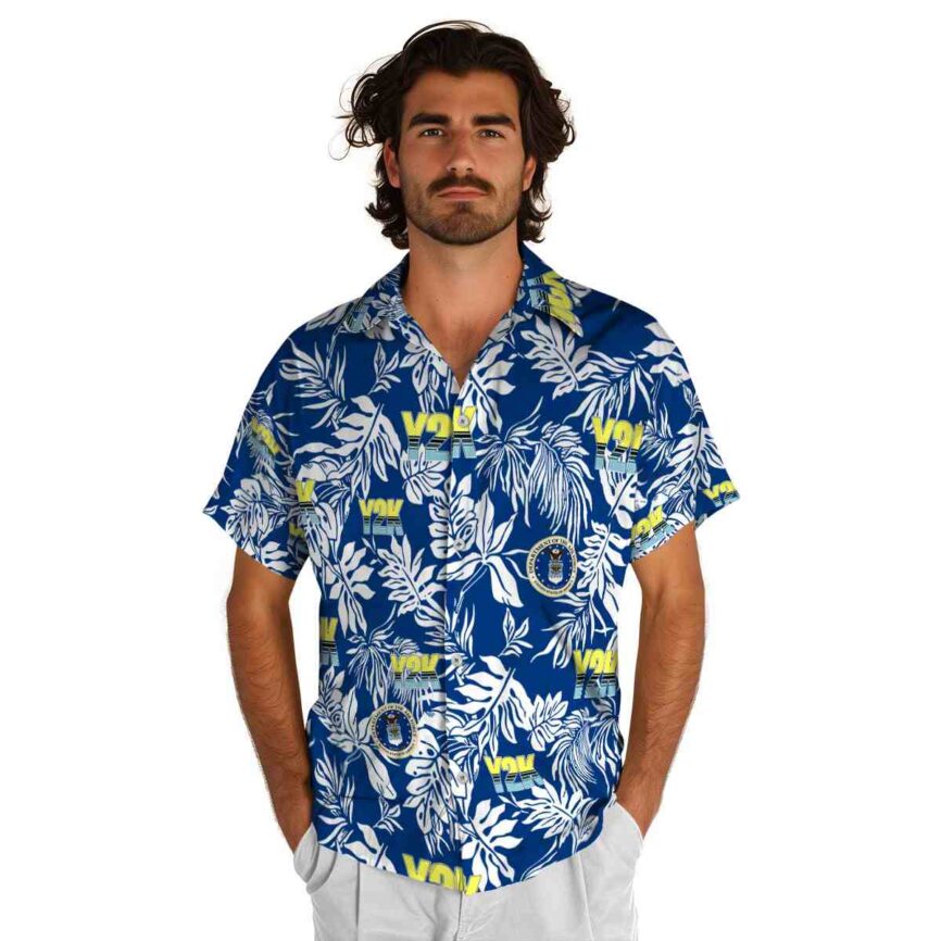 Air Force Bold Foliage Hawaiian Shirt New Arrival