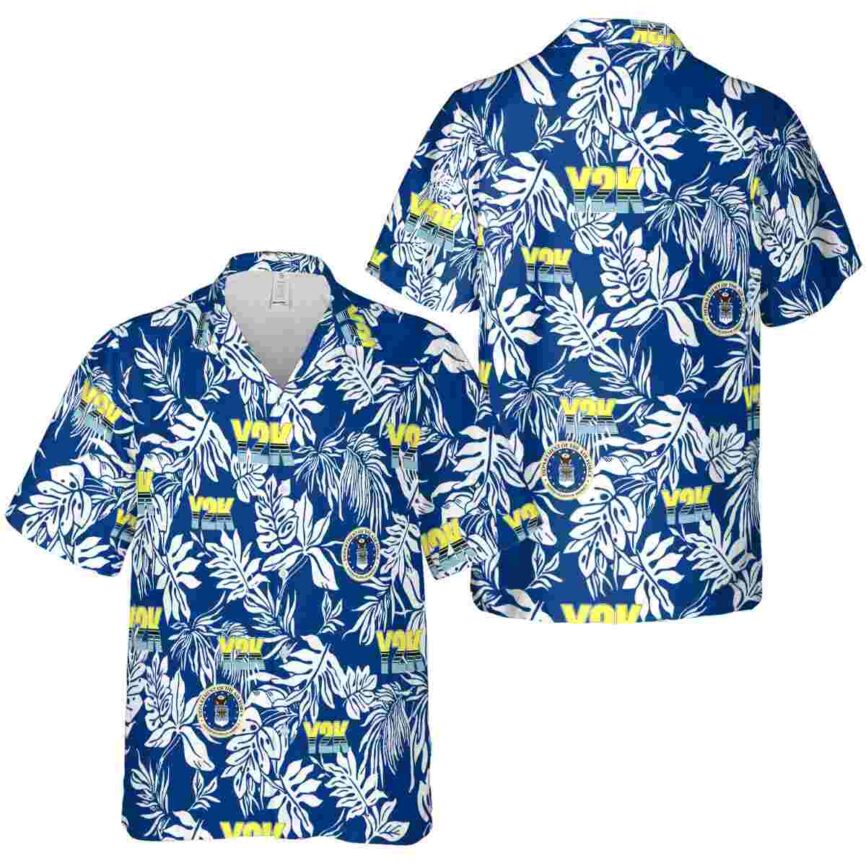 Air Force Bold Foliage Hawaiian Shirt Premium grade