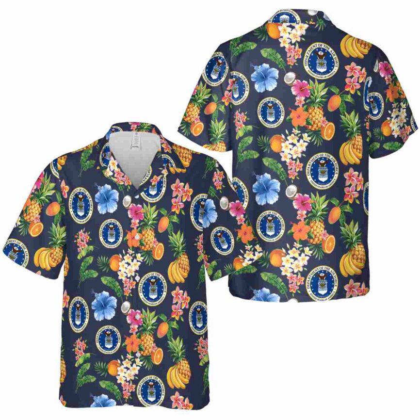 Air Force Fruit Pattern Hawaiian Shirt Premium grade