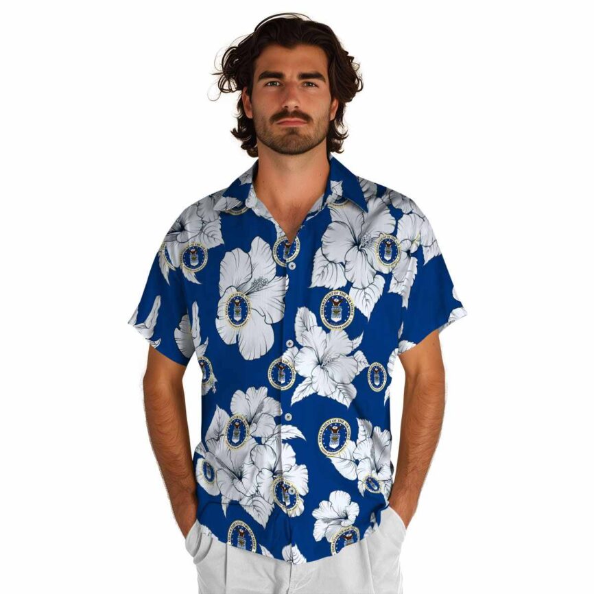 Air Force Hibiscus Flower Hawaiian Shirt New Arrival