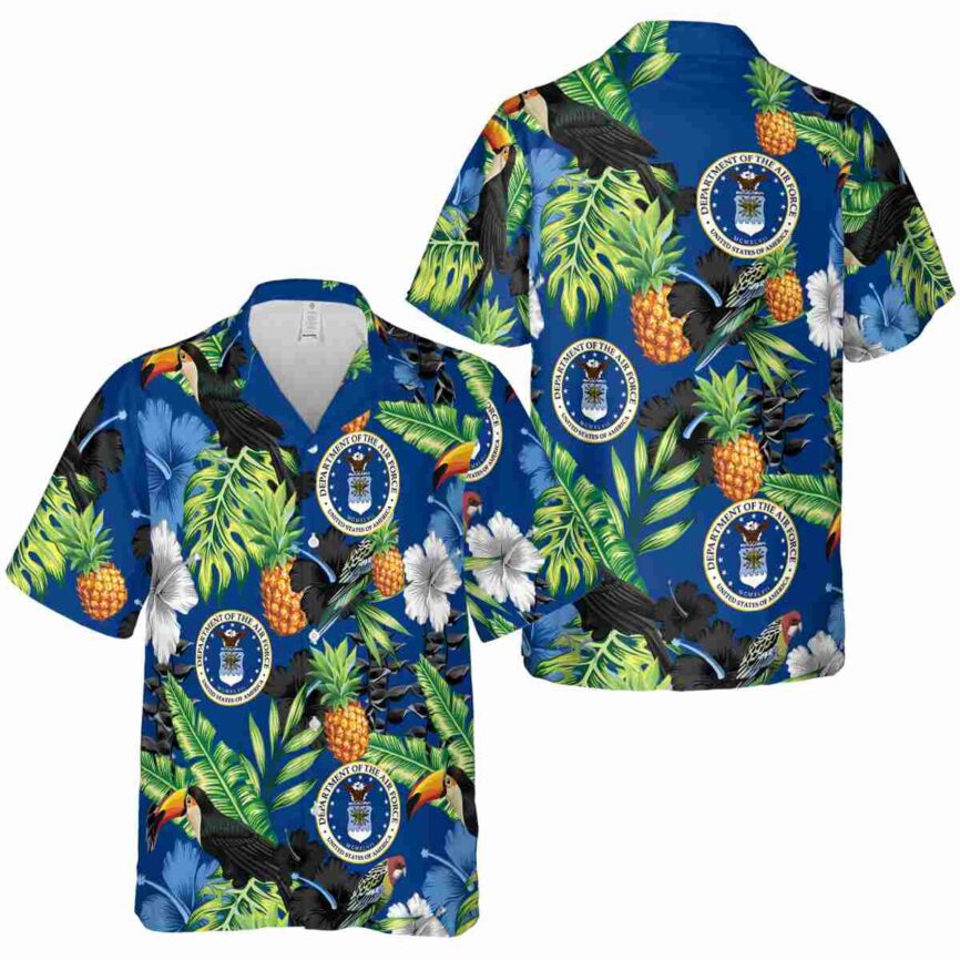 Air Force Leafy Toucan Hawaiian Shirt Premium grade