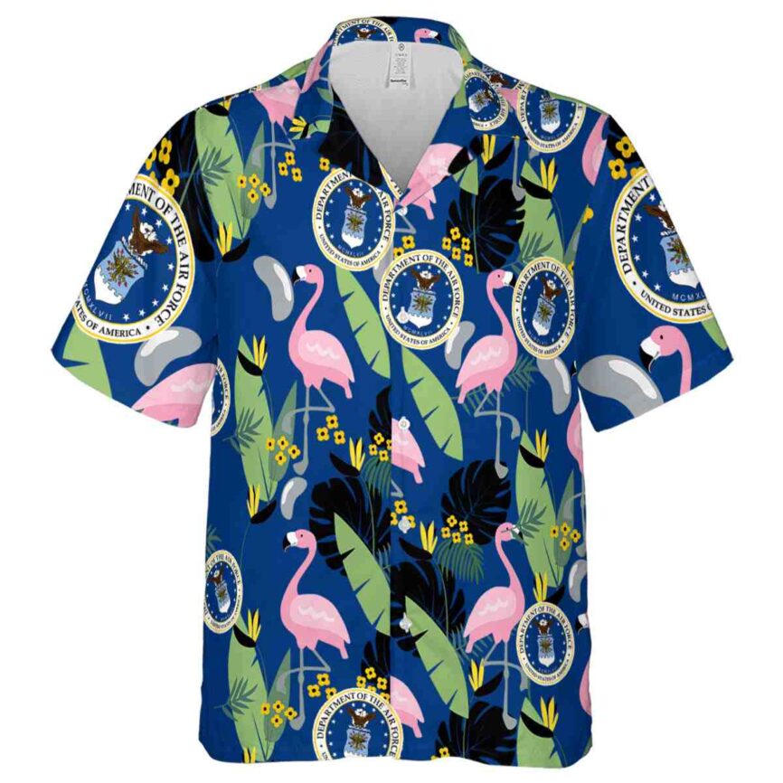 Air Force Pink Flamingo Hawaiian Shirt Fashion forward