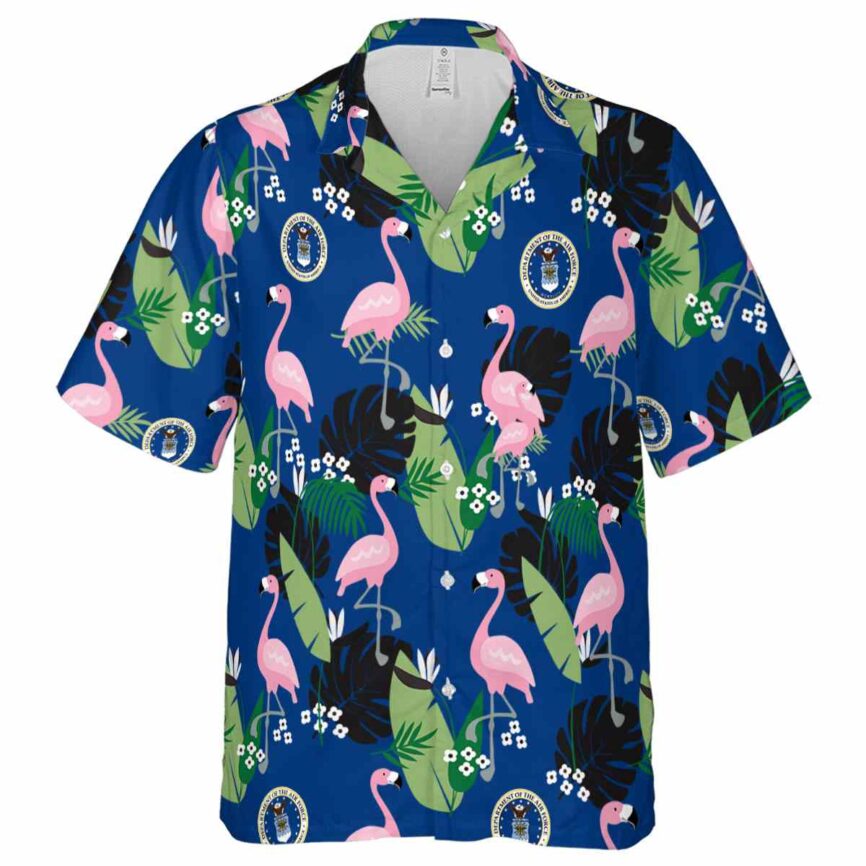 Air Force Tropical Flamingo Hawaiian Shirt Fashion forward