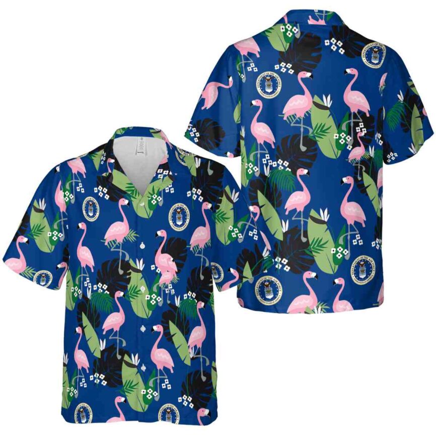 Air Force Tropical Flamingo Hawaiian Shirt Premium grade