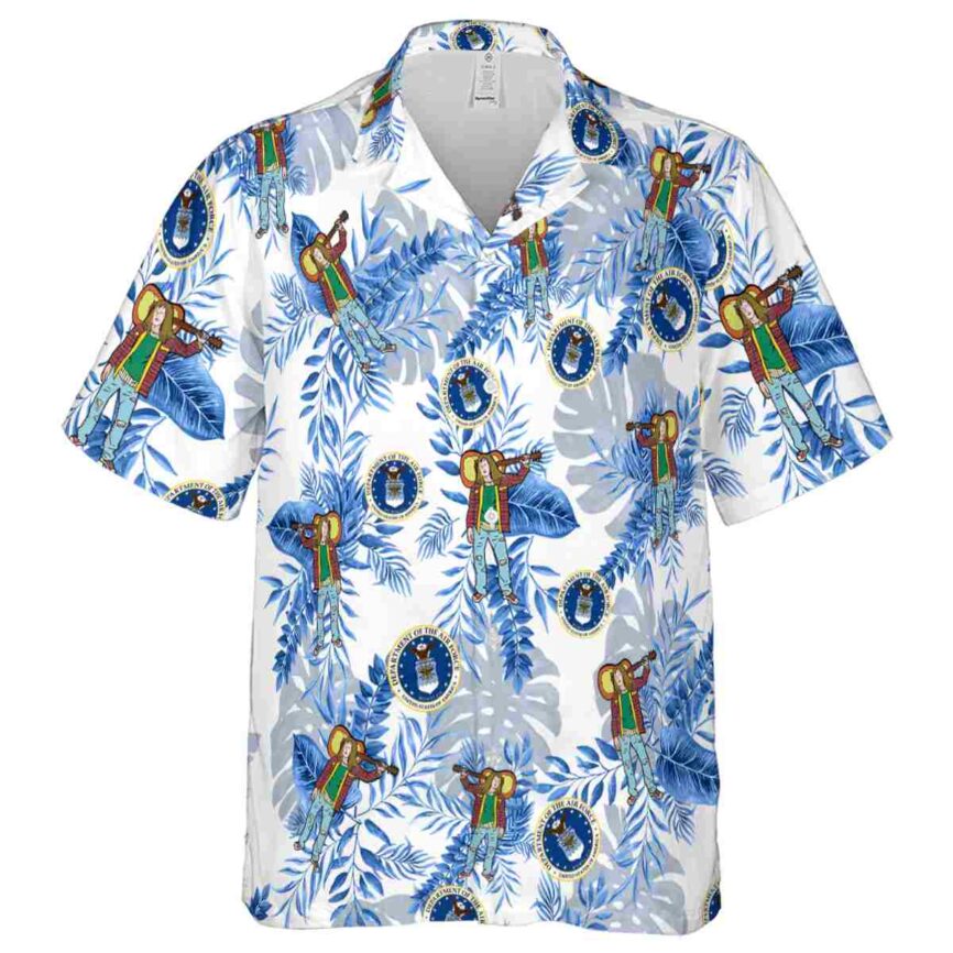 Air Force Tropical Fronds Hawaiian Shirt Fashion forward