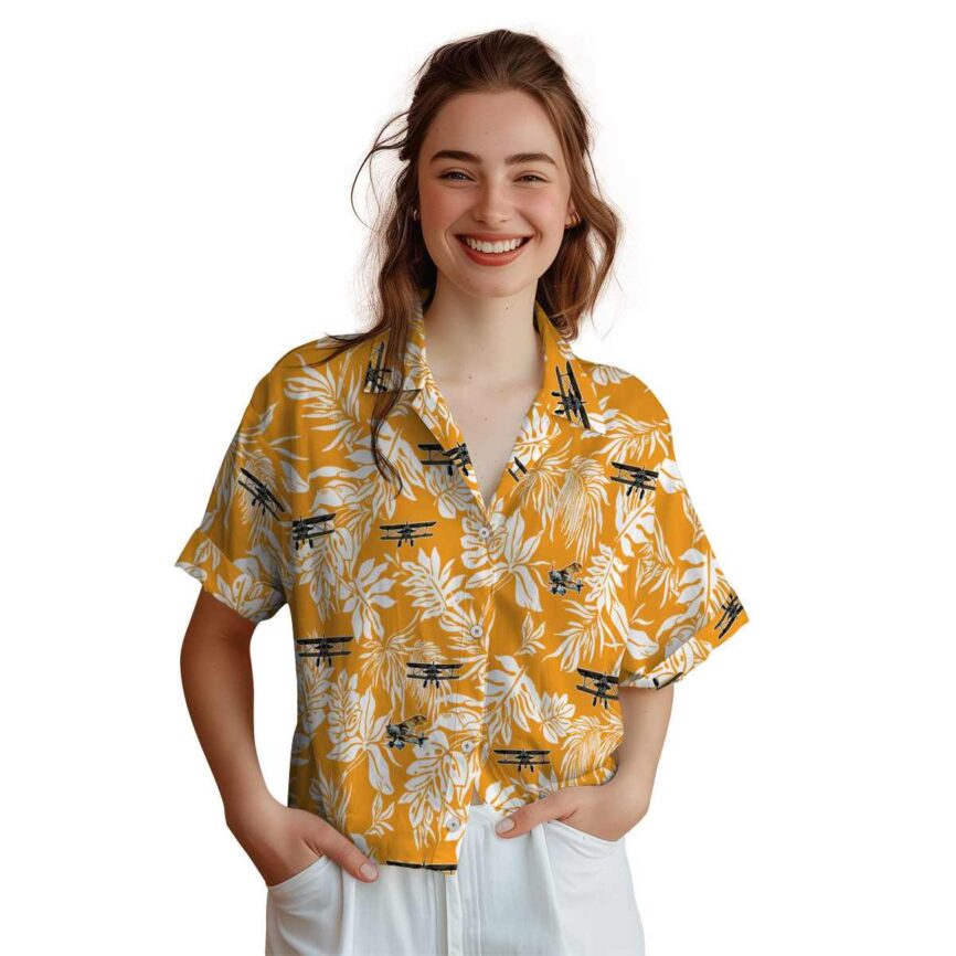 Airplane Bold Foliage Hawaiian Shirt Top rated