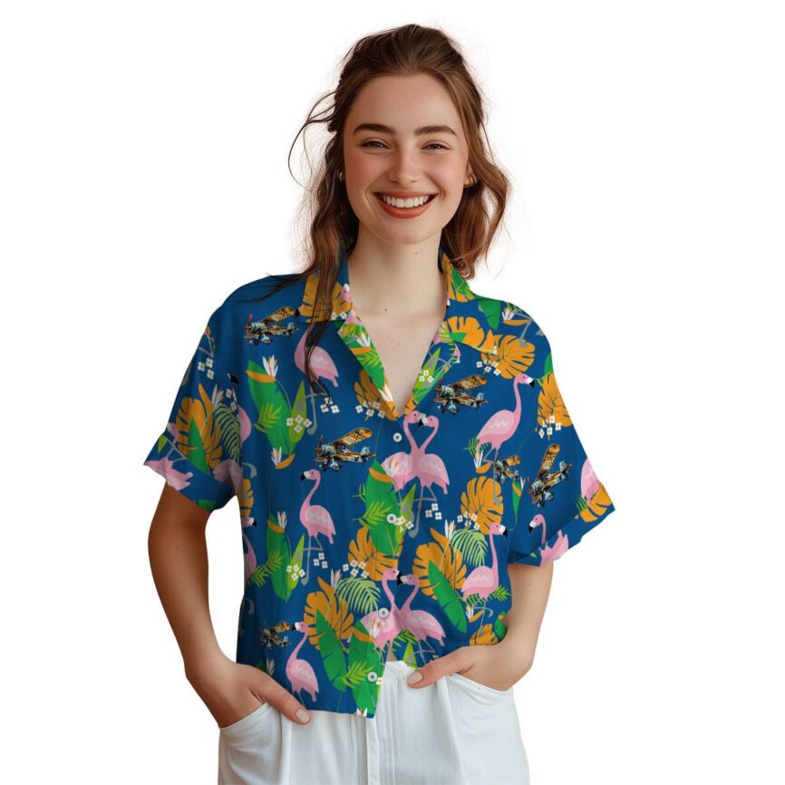 Airplane Flamingo Leaf Hawaiian Shirt Top rated