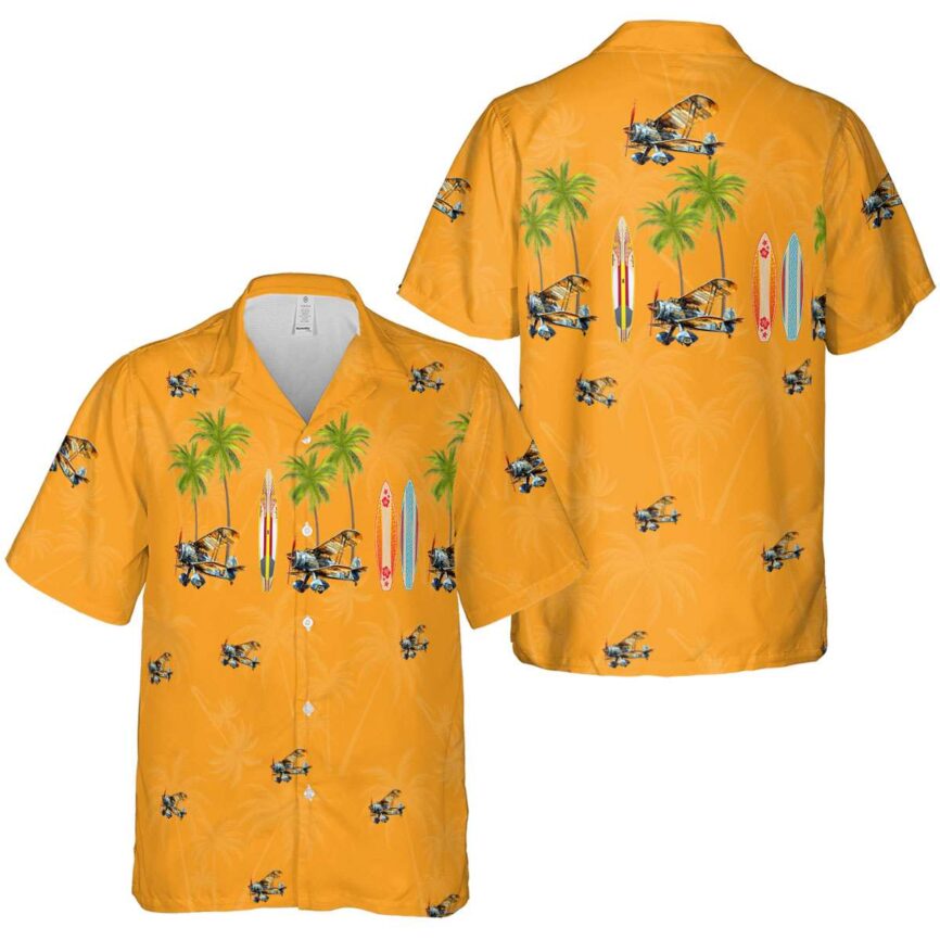 Airplane Island Theme Hawaiian Shirt Premium grade