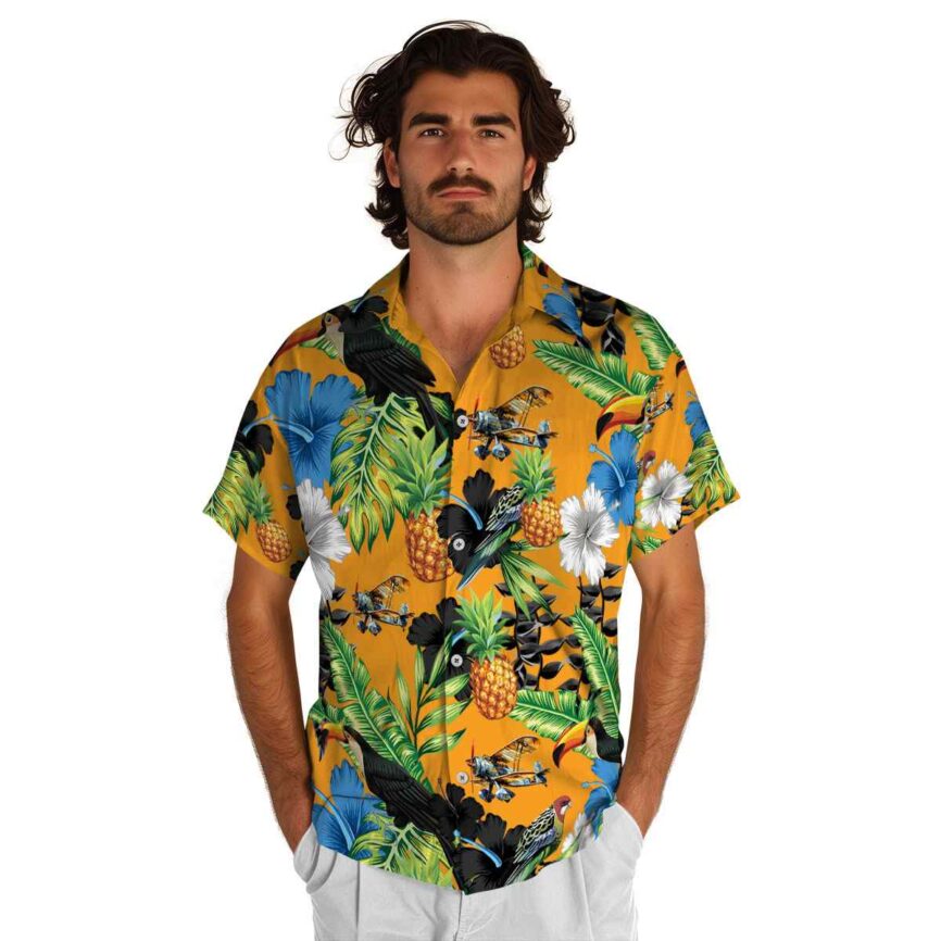 Airplane Leafy Toucan Hawaiian Shirt New Arrival