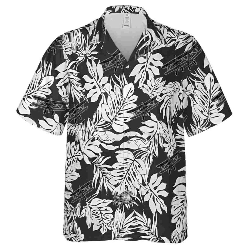 Airplane Monstera Foliage Hawaiian Shirt Fashion forward