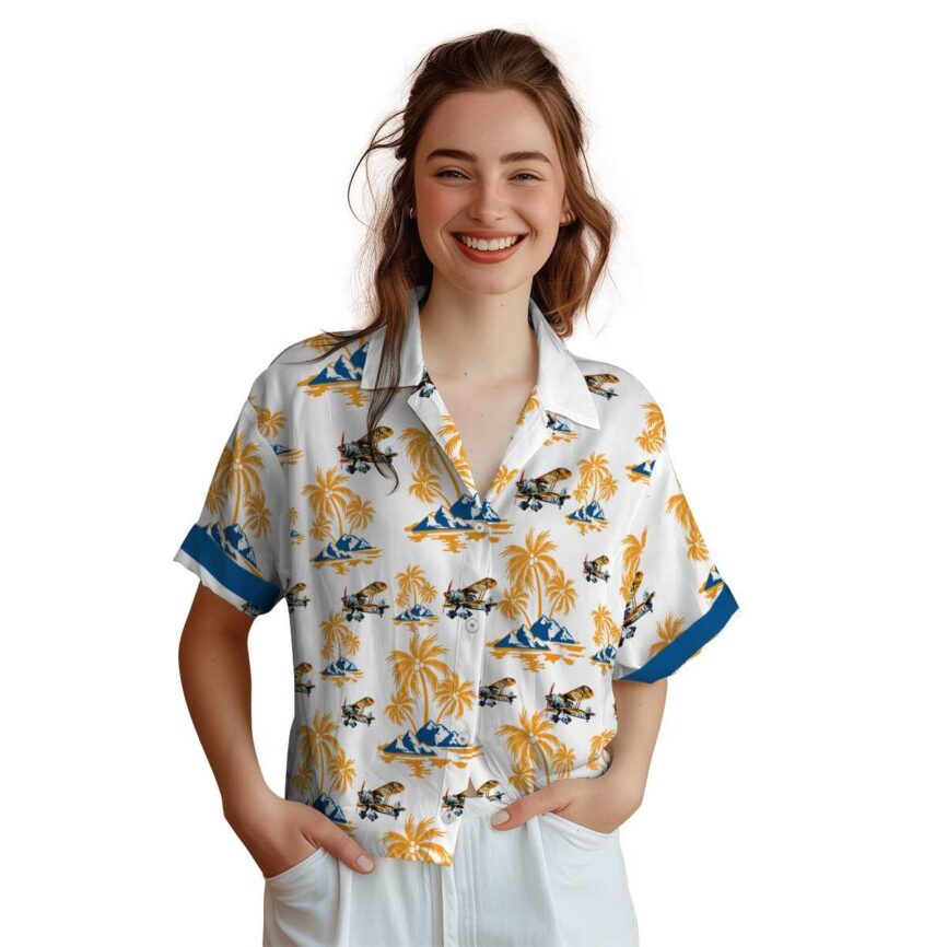 Airplane Palm Island Graphic Hawaiian Shirt Top rated