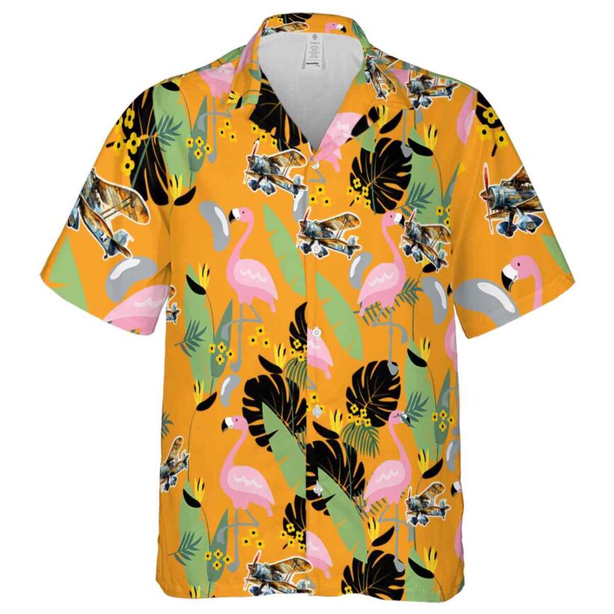 Airplane Pink Flamingo Hawaiian Shirt Fashion forward