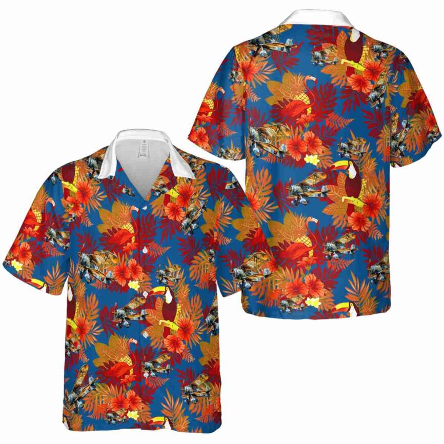 Airplane Tropical Bird Hawaiian Shirt Premium grade