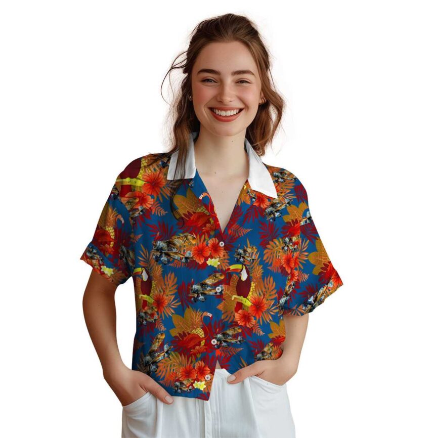 Airplane Tropical Bird Hawaiian Shirt Top rated