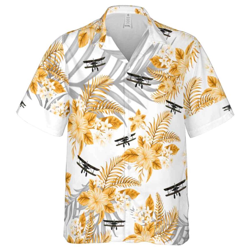 Airplane Tropical Blossom Hawaiian Shirt Fashion forward