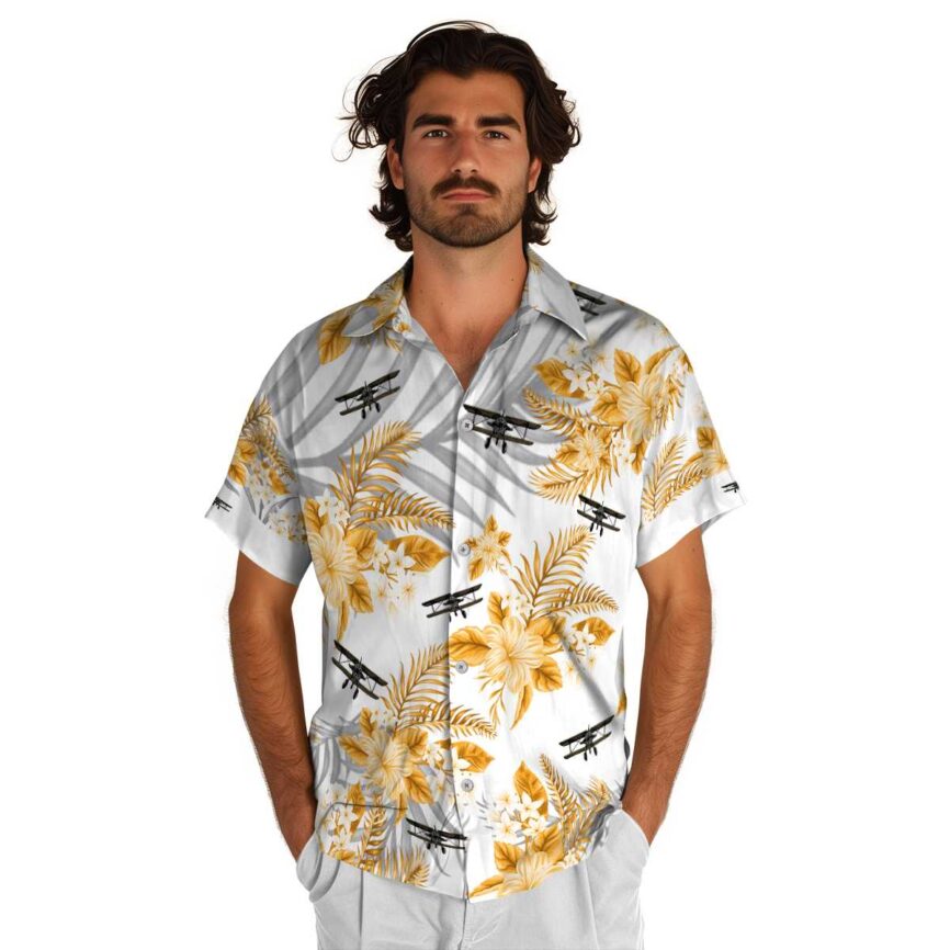 Airplane Tropical Blossom Hawaiian Shirt New Arrival