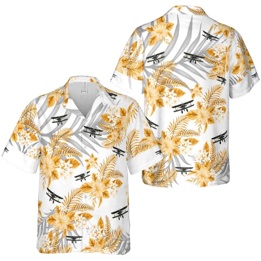 Airplane Tropical Blossom Hawaiian Shirt Premium grade