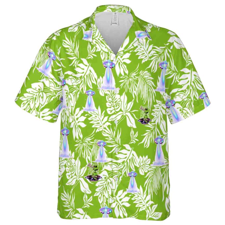 Alien Bold Foliage Hawaiian Shirt Fashion forward