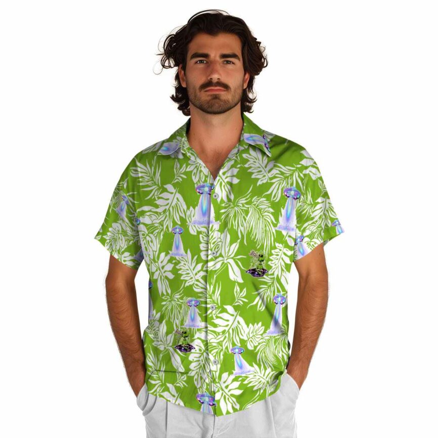 Alien Bold Foliage Hawaiian Shirt New Arrival