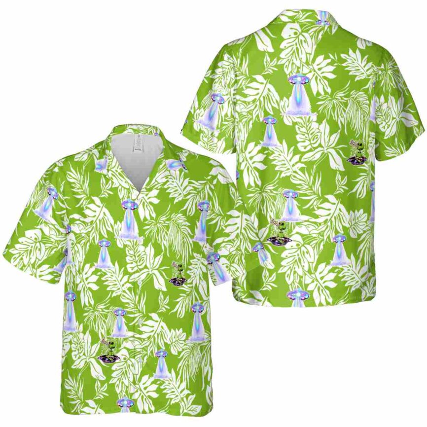 Alien Bold Foliage Hawaiian Shirt Premium grade