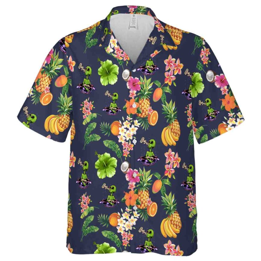 Alien Fruit Pattern Hawaiian Shirt Fashion forward