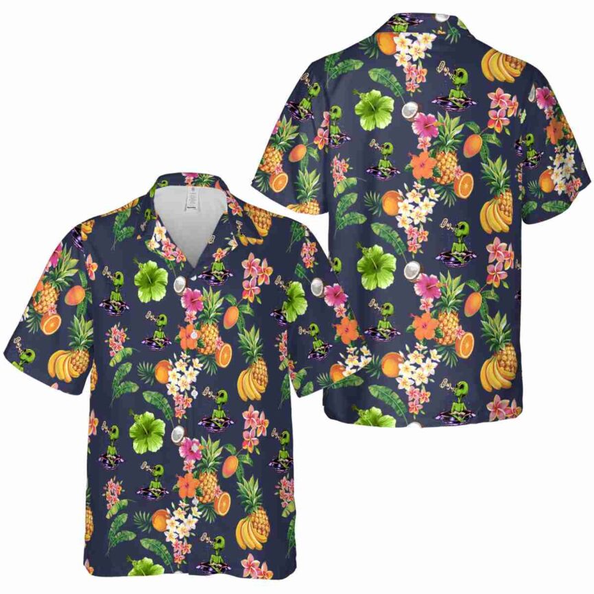 Alien Fruit Pattern Hawaiian Shirt Premium grade