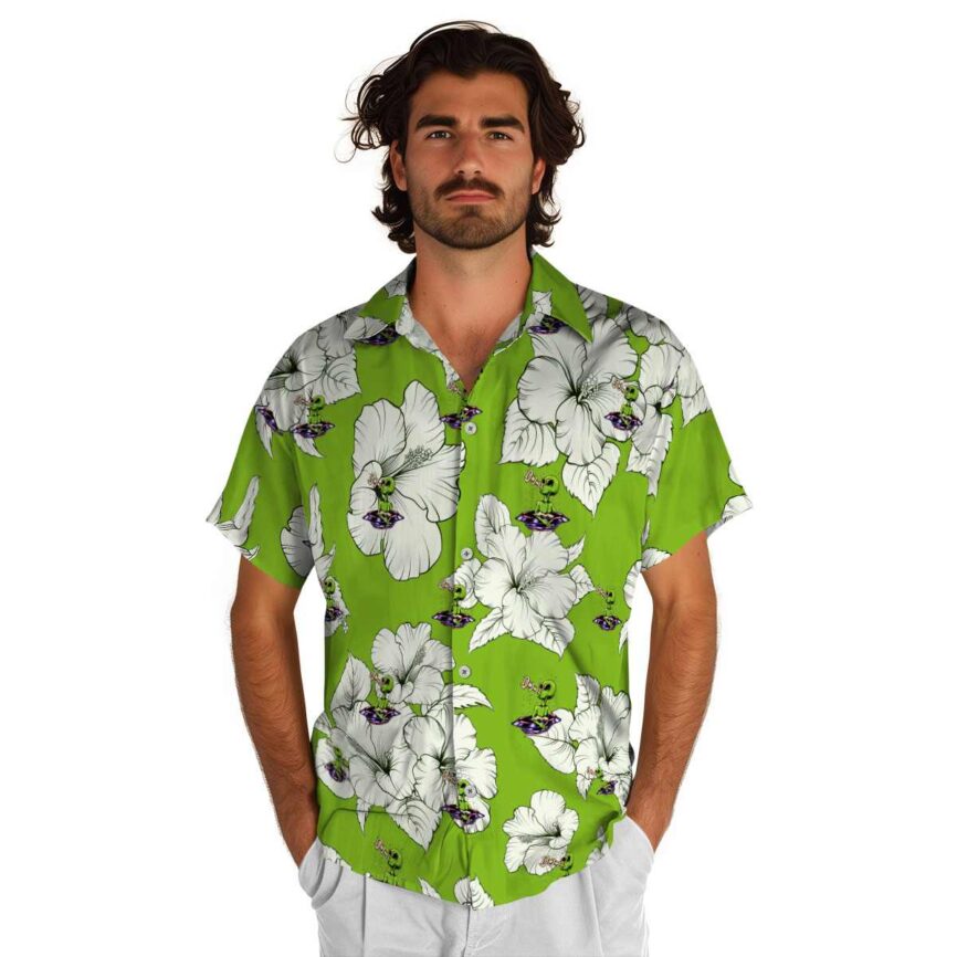 Alien Hibiscus Flower Hawaiian Shirt New Arrival