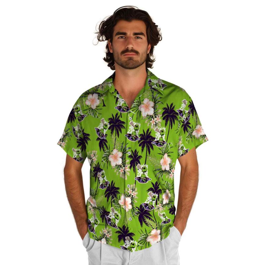 Alien Hibiscus Palm Hawaiian Shirt New Arrival