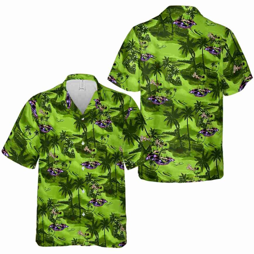 Alien Island Beach Hawaiian Shirt Premium grade