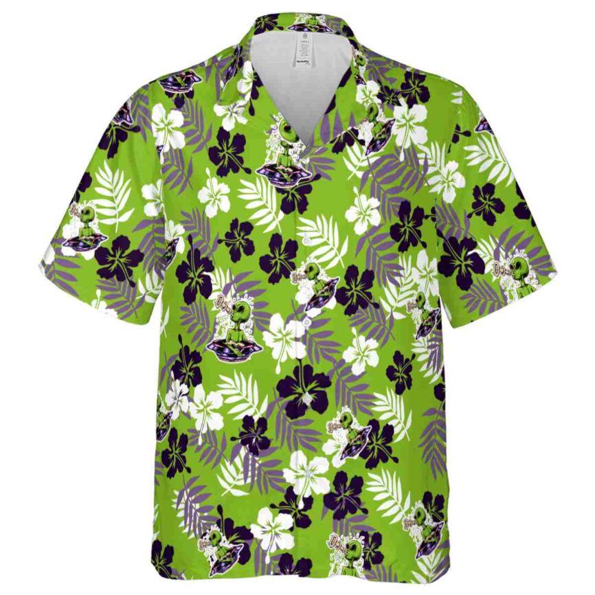 Alien Leafy Hibiscus Hawaiian Shirt Fashion forward