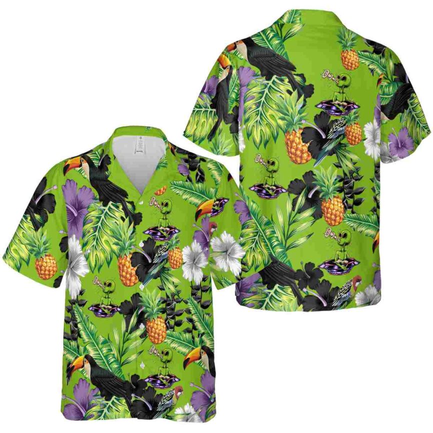 Alien Leafy Toucan Hawaiian Shirt Premium grade