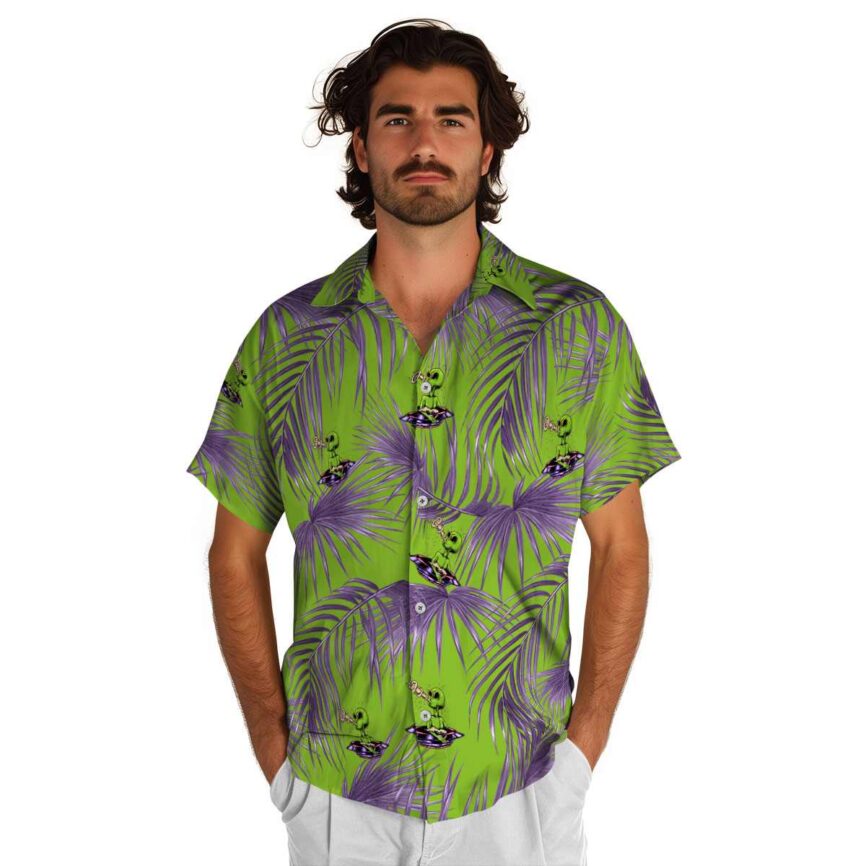 Alien Palm Frond Hawaiian Shirt New Arrival