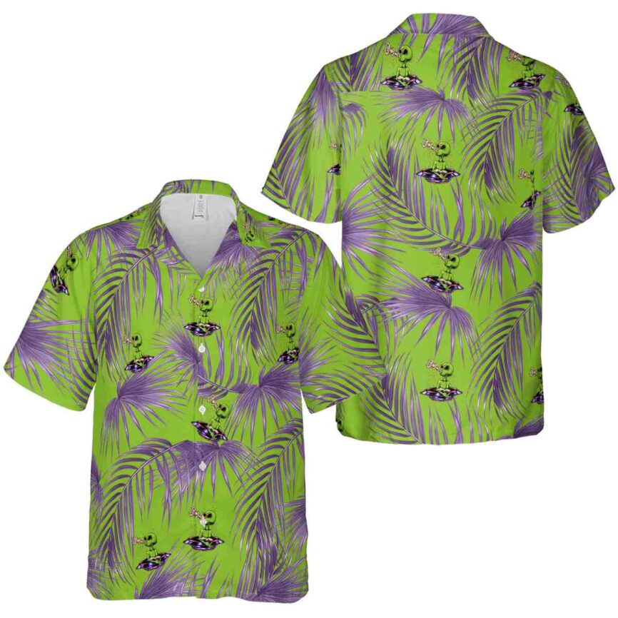 Alien Palm Frond Hawaiian Shirt Premium grade