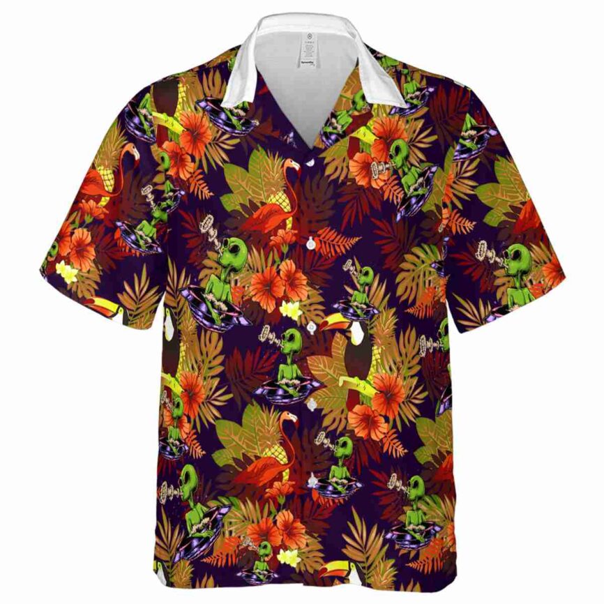 Alien Tropical Bird Hawaiian Shirt Fashion forward