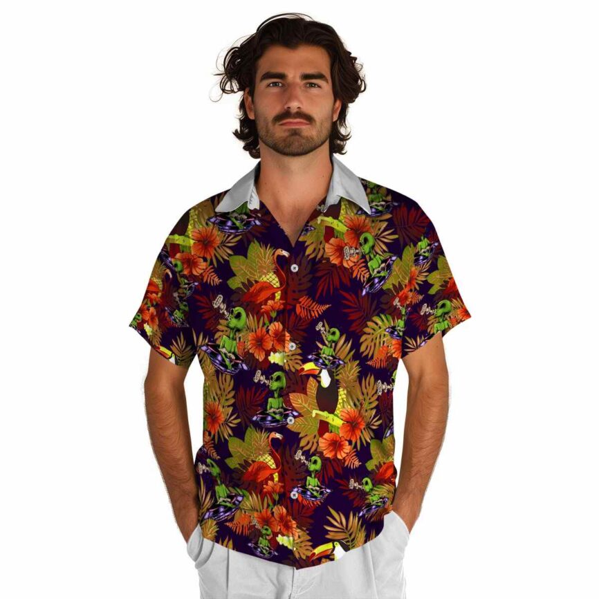 Alien Tropical Bird Hawaiian Shirt New Arrival