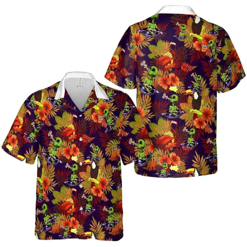 Alien Tropical Bird Hawaiian Shirt Premium grade