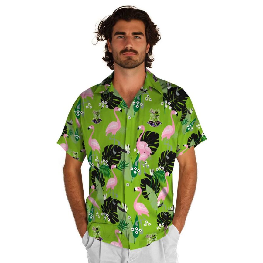 Alien Tropical Flamingo Hawaiian Shirt New Arrival