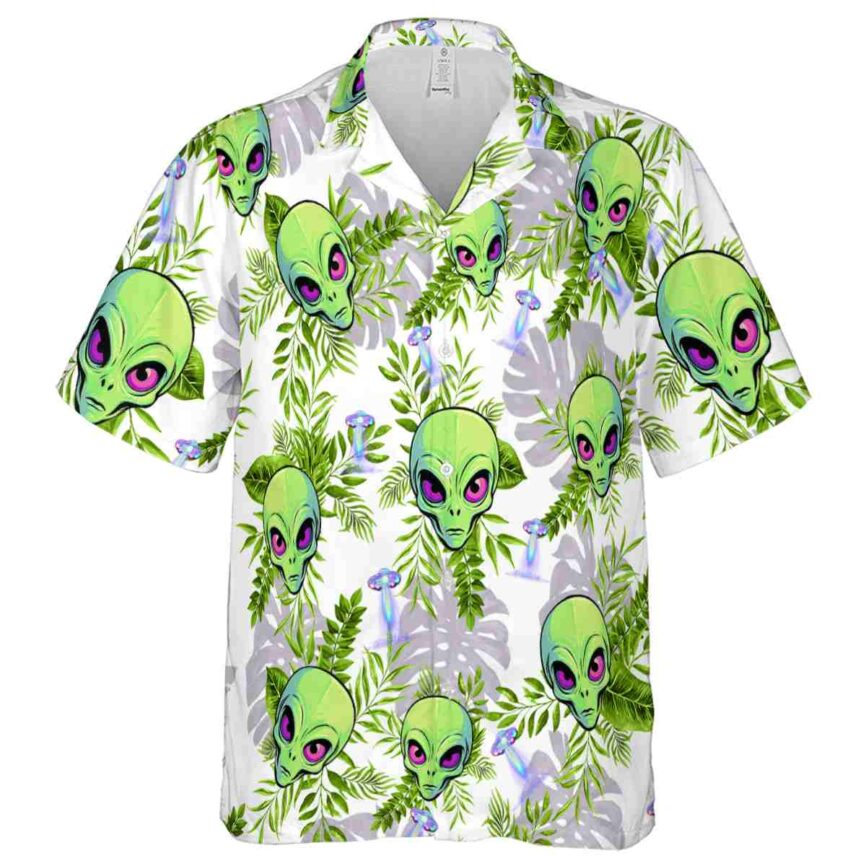 Alien Tropical Fronds Hawaiian Shirt Fashion forward