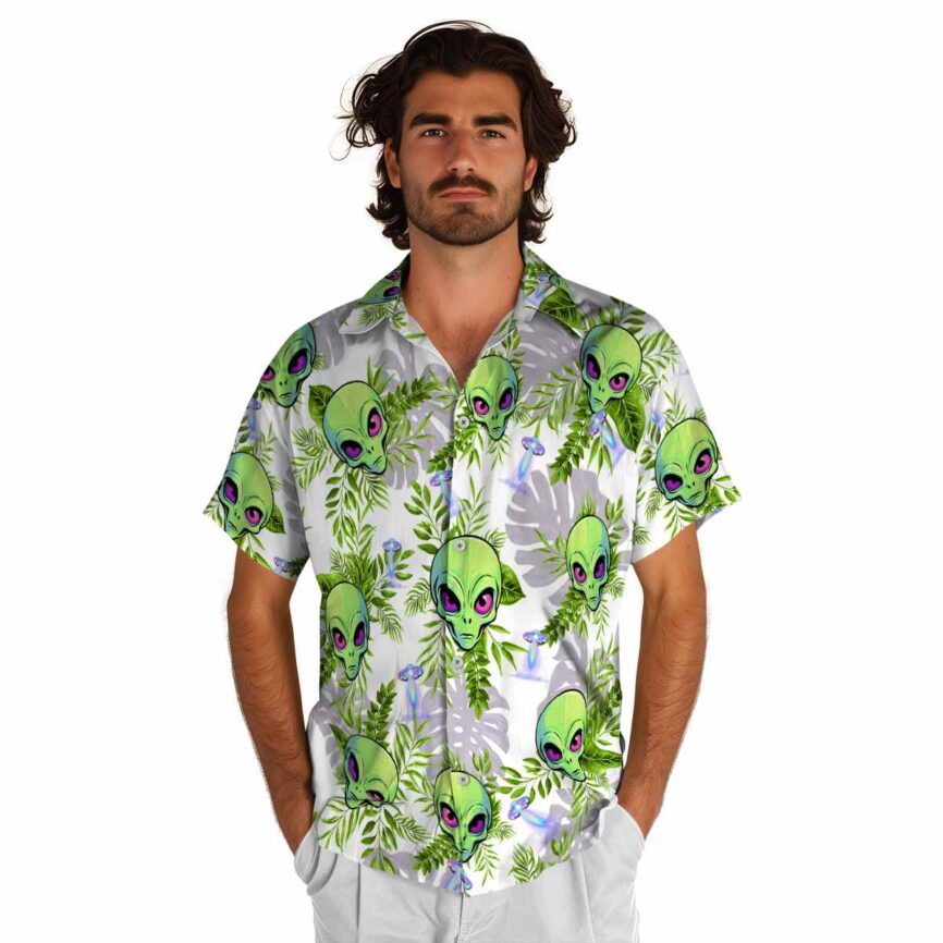 Alien Tropical Fronds Hawaiian Shirt New Arrival