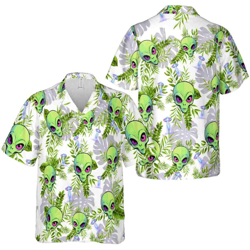 Alien Tropical Fronds Hawaiian Shirt Premium grade