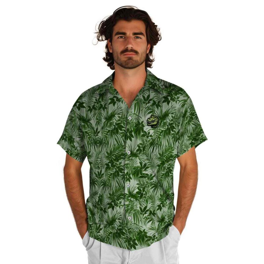 Alligator Foliage Print Hawaiian Shirt New Arrival